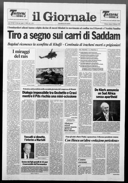 Il giornale : quotidiano del mattino